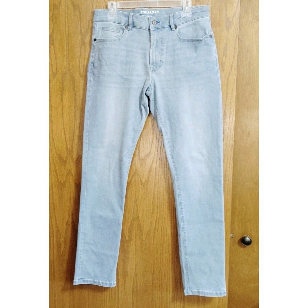 Twillory Jeans Mens 32x32 Blue Denim Tailored Fit Performance Stretch Light Wash